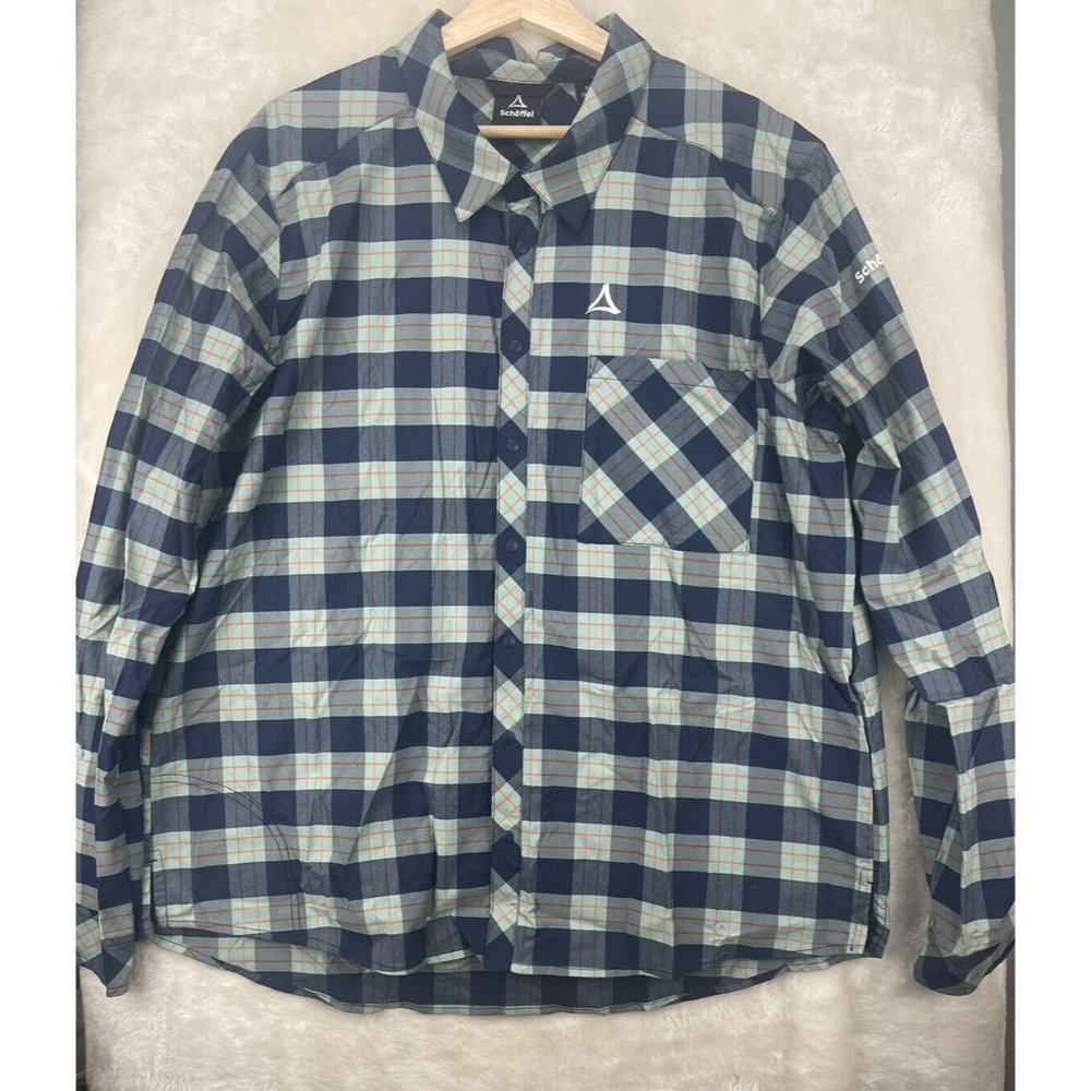 Schoffel Shirt Pianosa Mens Cycling Jersey Sz XL Cycling Urban Work Snap Front